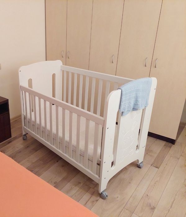 Бебешка дървена кошара Nicolle baby 120/80 МДФ