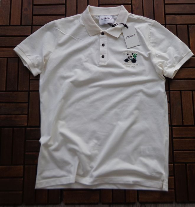 Мъжка поло тениска ICEBERG Panda Milano Italy размери M, XL