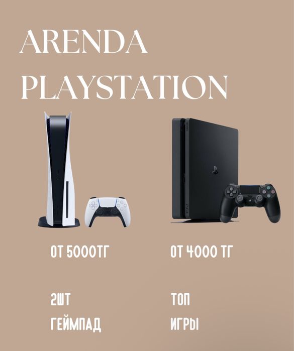 Аренда PS5 и PS4. Аренда Sony PlayStation 5 и PS4. Прокат PS4 и PS5