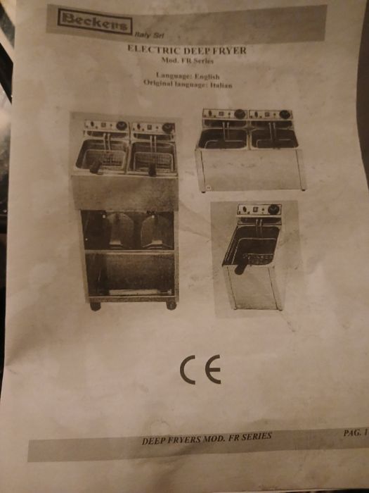 Фритюрница новый beekers 8+8