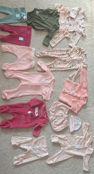 Лот-21 бр.Бодита къс/дълъг ръкав, ританки, гащеризон, пижамкаки, клинч
