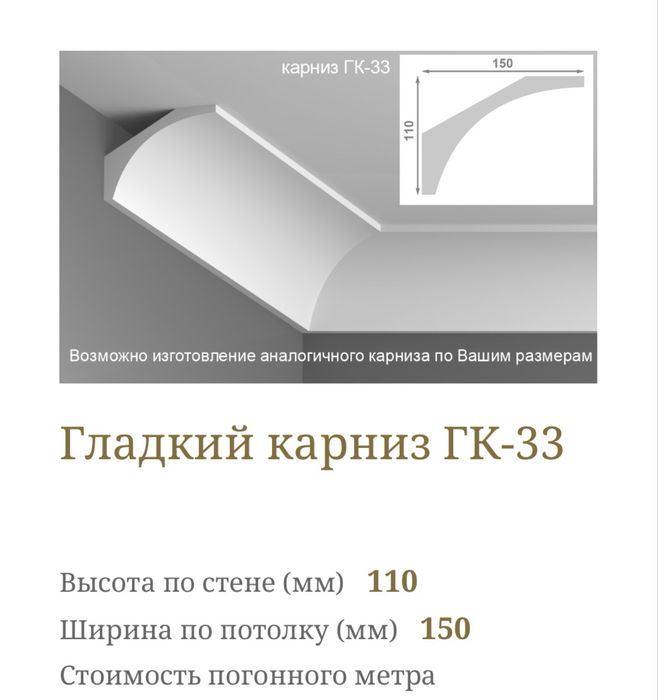 Молдинги из гипса галтел