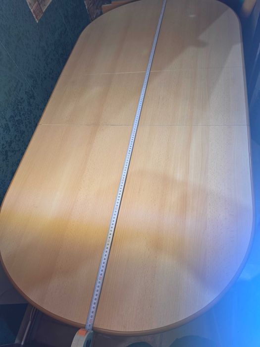 Masa extensibila 161x82 cm – lemn, culoare natur