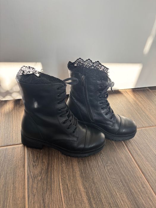 Дамски кубинки естествена кожа