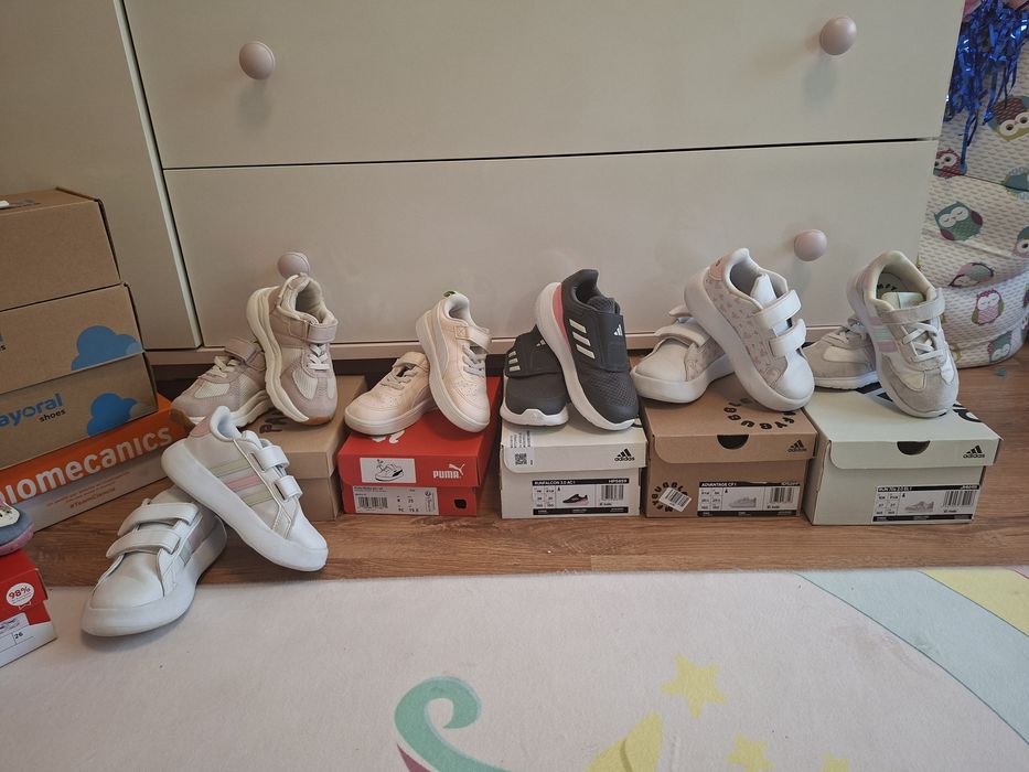 Детски обувки различни номера adidas, puma, superfit