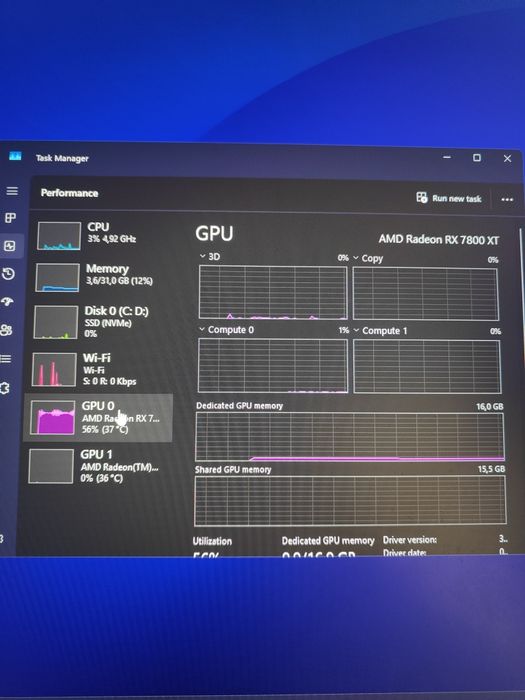 PC gaming 7800xt și ryzen 5 7600x