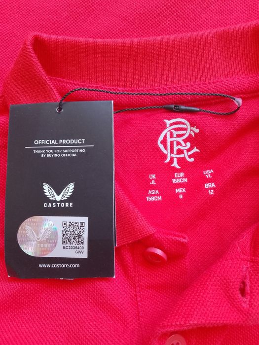 Tricou Fotbal Copii Glasgow Rangers Heritage Pique