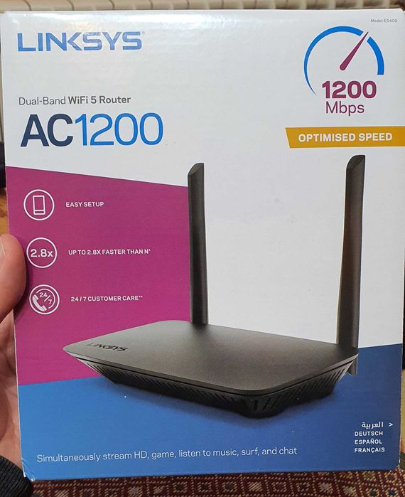 Рутер Linksys 1200AC WiFi 5