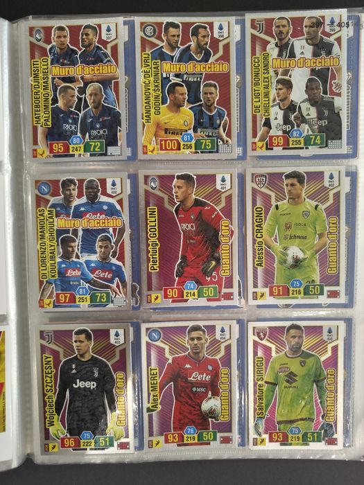 Colecție Adrenalyn XL + album 2019-20: +563 Carduri MINT (Fără dubluri) Trofeo | Handanovic Top Player | Seturi Complete