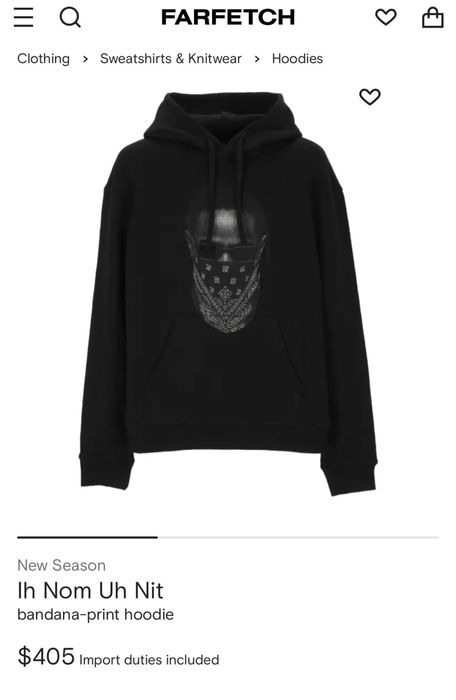 Hanorac Ih Nom Uh Nit Paris calitate Premium