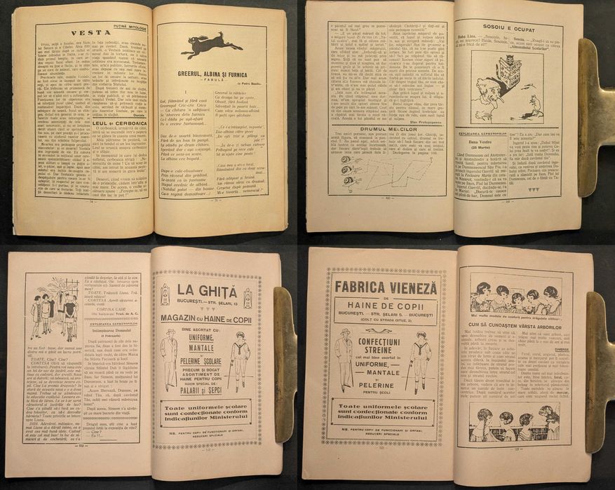 rar 1927 ALMANAHUL SCOLARILOR – Nicolae Batzaria 128 pag ilustrat. Bucuresti, Atelierele Adevarul si Dimineata, Reclame Vechi 23x16cm Stare cf. poze