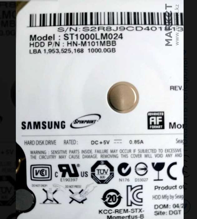 Жесткий диск Samsung 1 Тб