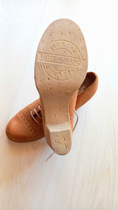 Pantofi/botine artizanale damă, din piele naturală, made in Italy