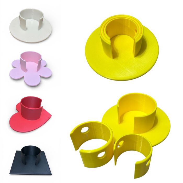 Suport 3 in 1 pentru lumanari stalp