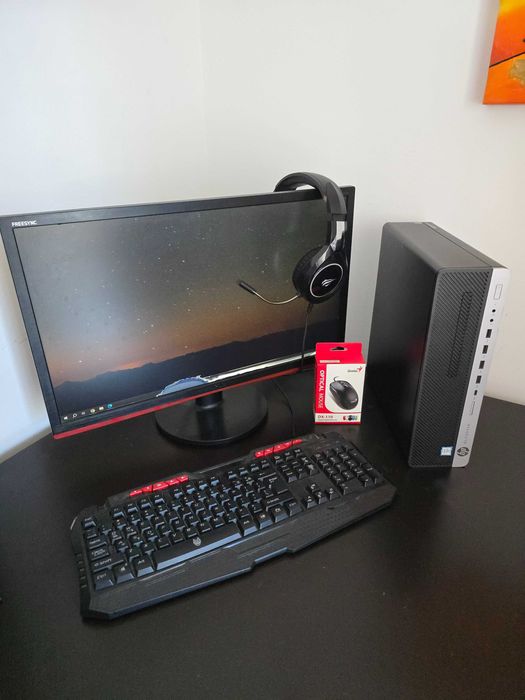 Gaming PC / SFF Low profile / i5 / 16GB / SSD M.2 / Monitor+Periferice