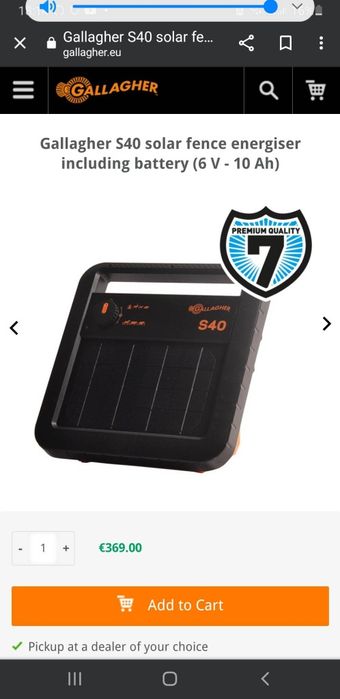 Gard electric cu baterie inclusa