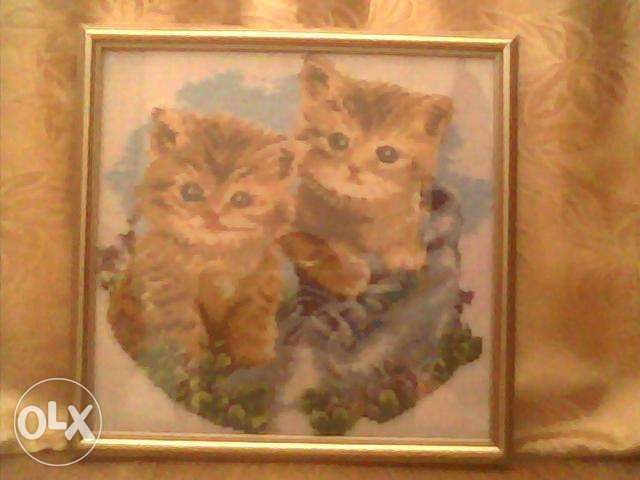 Продам картину "Котята"