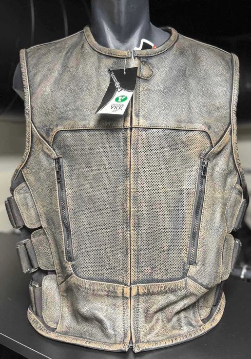 Кожен елек icon кожа естествена телешка елеци мото мъжки дамски детски