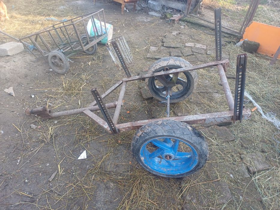 Remorca dupa motocultor