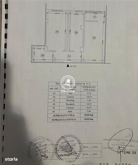 Apartament cu 2 camere decomandat, situat in zona Capat CUG – Sos. Nic