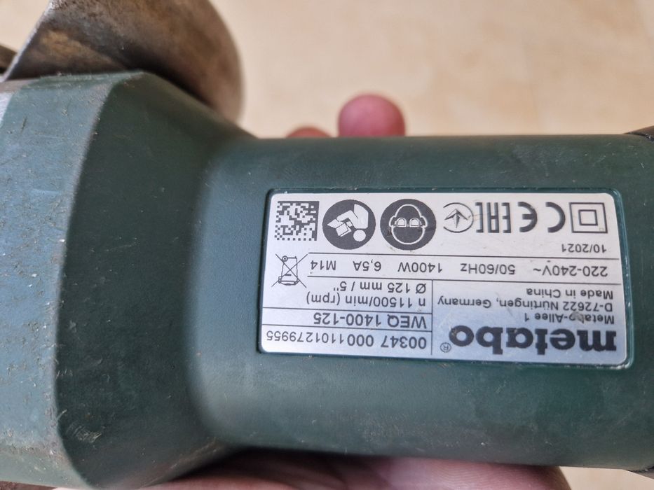 Metabo WEQ 1400-125  /  polizor unghiular