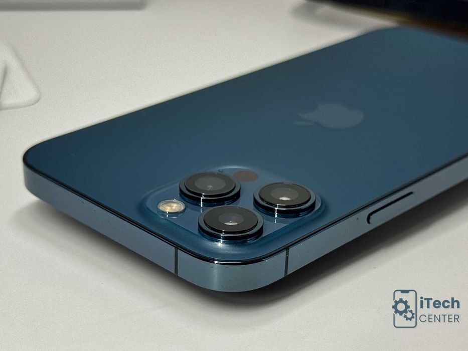 iPhone 12 Pro MAX, 256GB, Pacific Blue, 100% батерия, КАТО НОВ, ГАРАНЦИЯ!