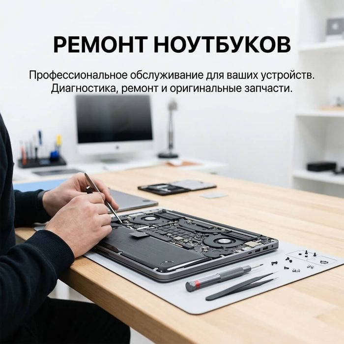 Ремонт ноутбуков, компьютеров, моноблоков.