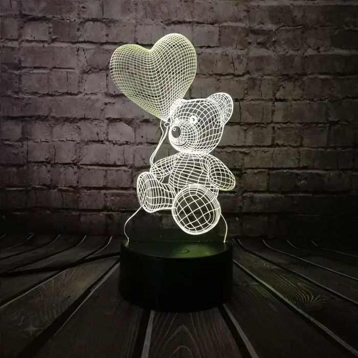 Уникални 3D LED нощни лампи.