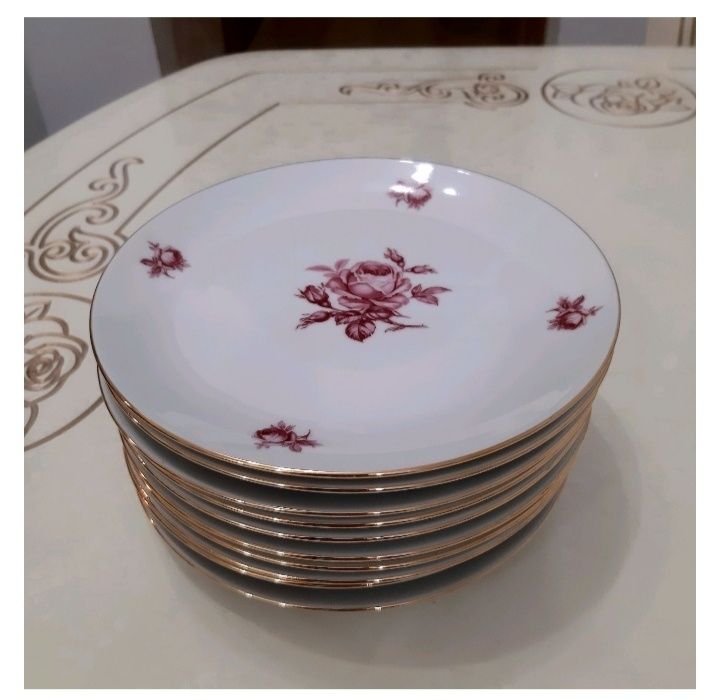 Сервиз столовый "Роза" Богемия(Чехословакия)