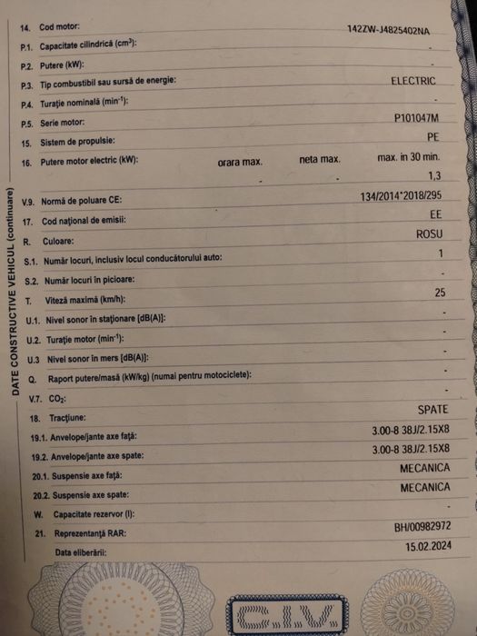 Triciclu electric ZTECH