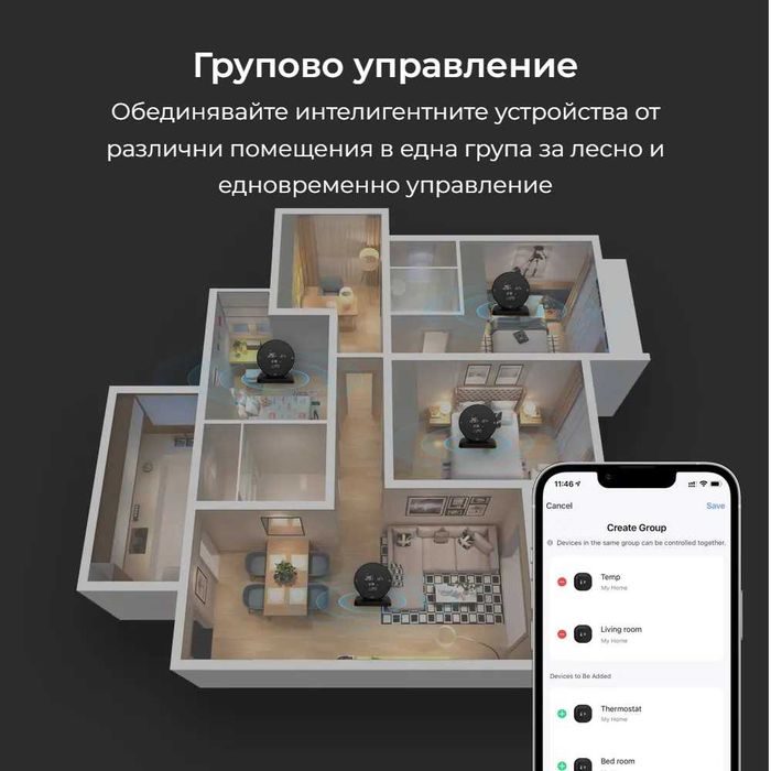Avatto WHS20S – IR контролер с WiFi сензор за темп. и влага