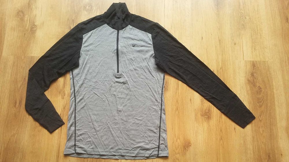 NORRONA Wool Zip Neck 89% Merino Wool размер M термо блуза 89% Мерино вълна - 2475