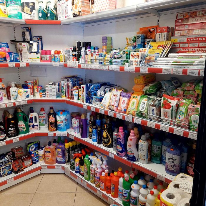 Метални стелажи за перилни и почистващи препарати - НОВИ НАЛИЧНИ