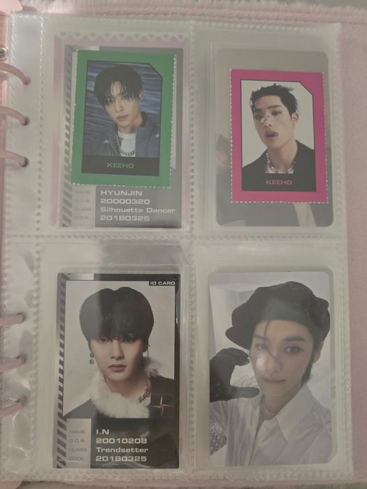 KPOP photocards ateez, p1h, stray kids