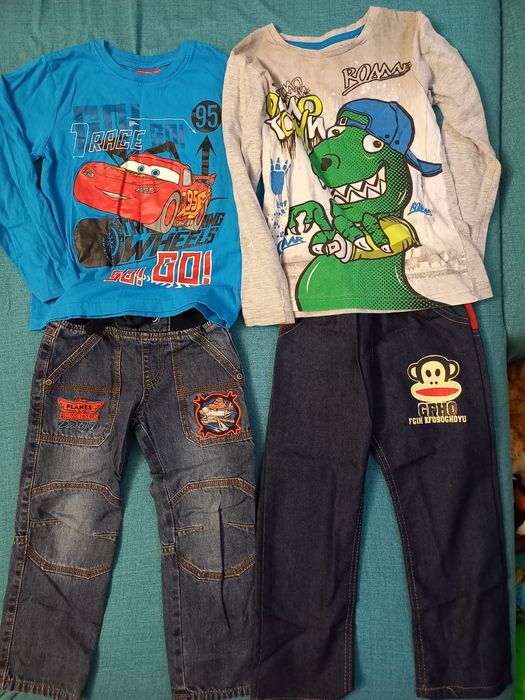 Блузки и дънки  3-4 г.