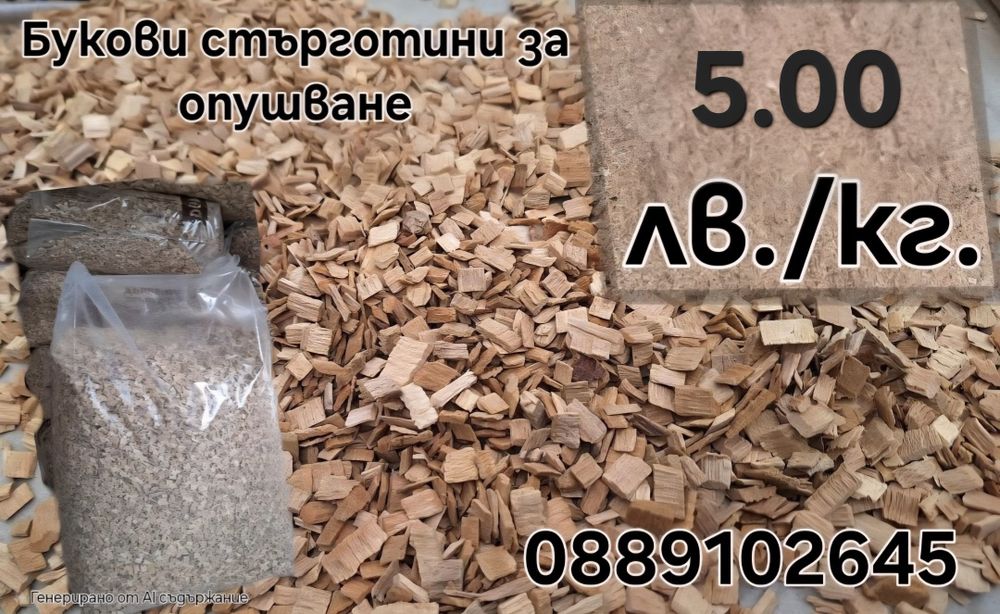 Букови стърготини за опушване