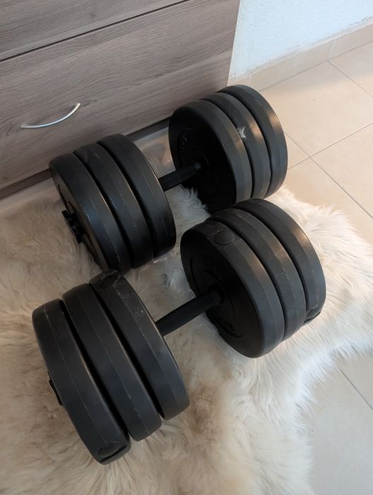 Gantere 60kg (30+30) ajustabile, NOI