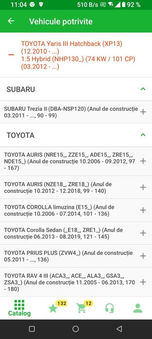 Plăcute frana față Toyota,Subaru, Lexus, Ferodo și Bosch