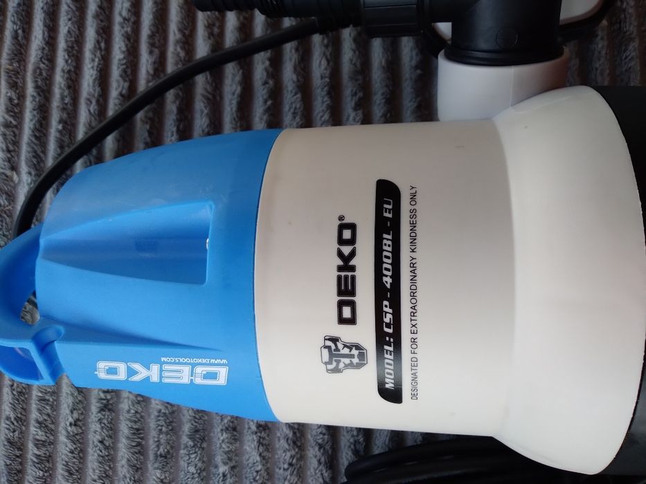 Pompa submersibila portabila Deko,cu oprire automată 400w, 8000L/H,pompa de apa pentru apa curata/murdara pentru fântâni,iazuri,