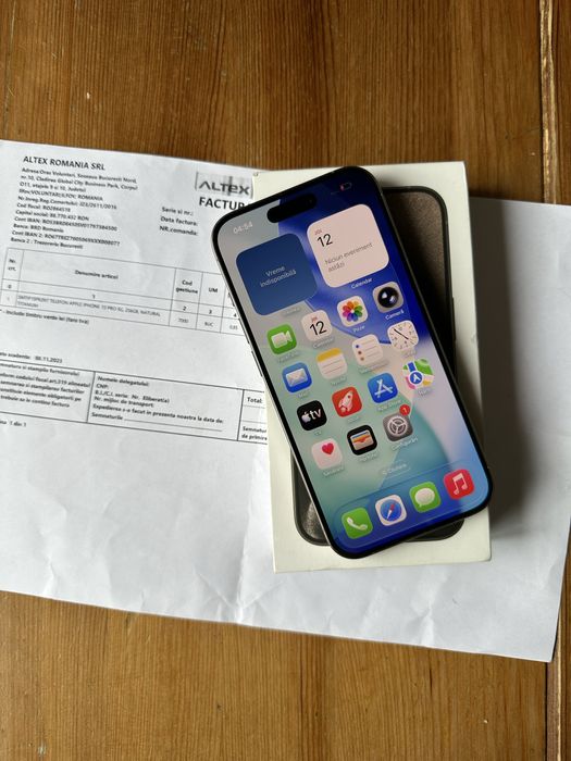 Iphone 15 Pro 256GB impecabil - Factura