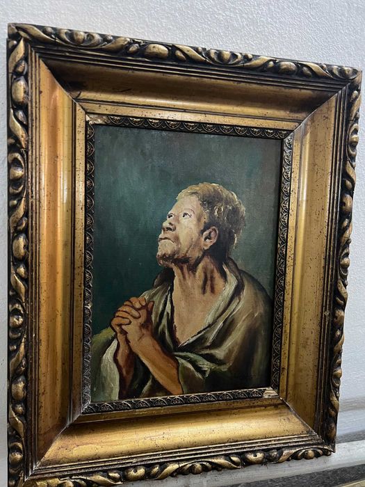 Tablou vechi,pictura in ulei!