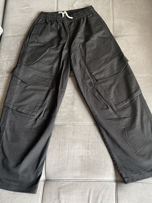 Черные карго штаны / брюки cargo, почти новые (носил 2-3 раза)