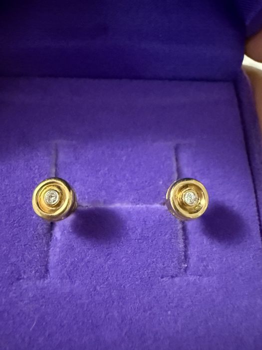 Бриллиаетовые пусеты Эстет