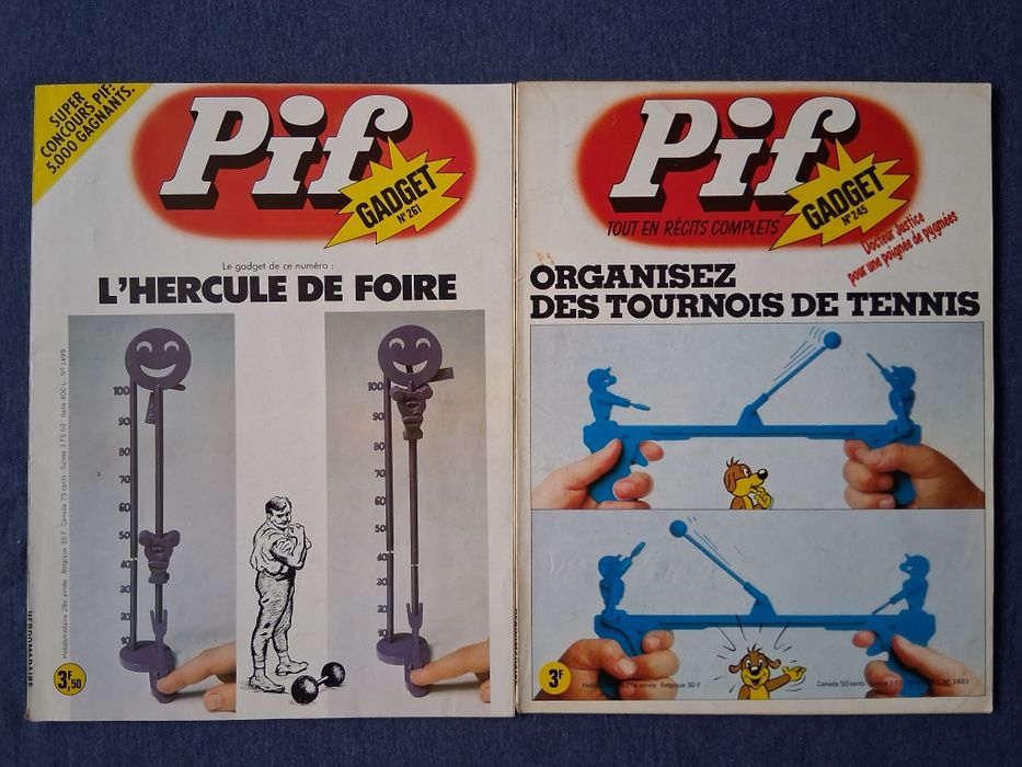 ЛОТ Стари Френски Списания PIF Gadjet  18 Броя
