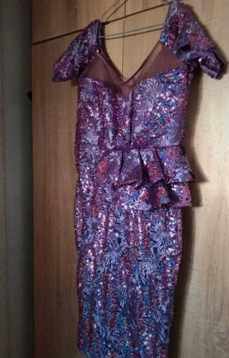Rochie de seara cu paiete mov