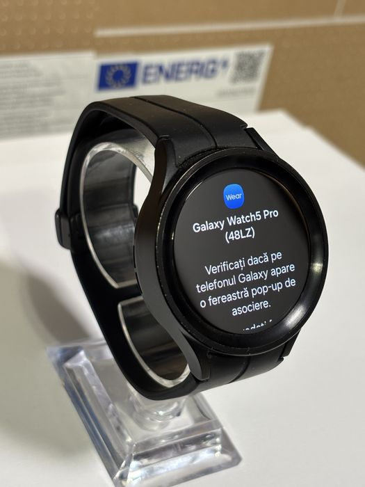 MDM vinde: Samsung Galaxy Watch 5 Pro, LTE, 45mm, Black Titanium.