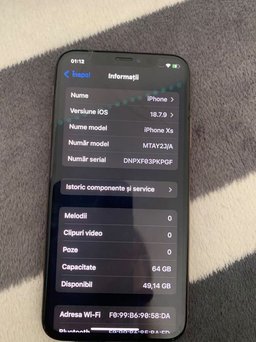 iPhone xs bateria schimbata recent