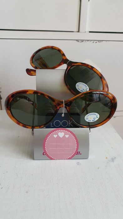 Ochelari de soare animal print maro
