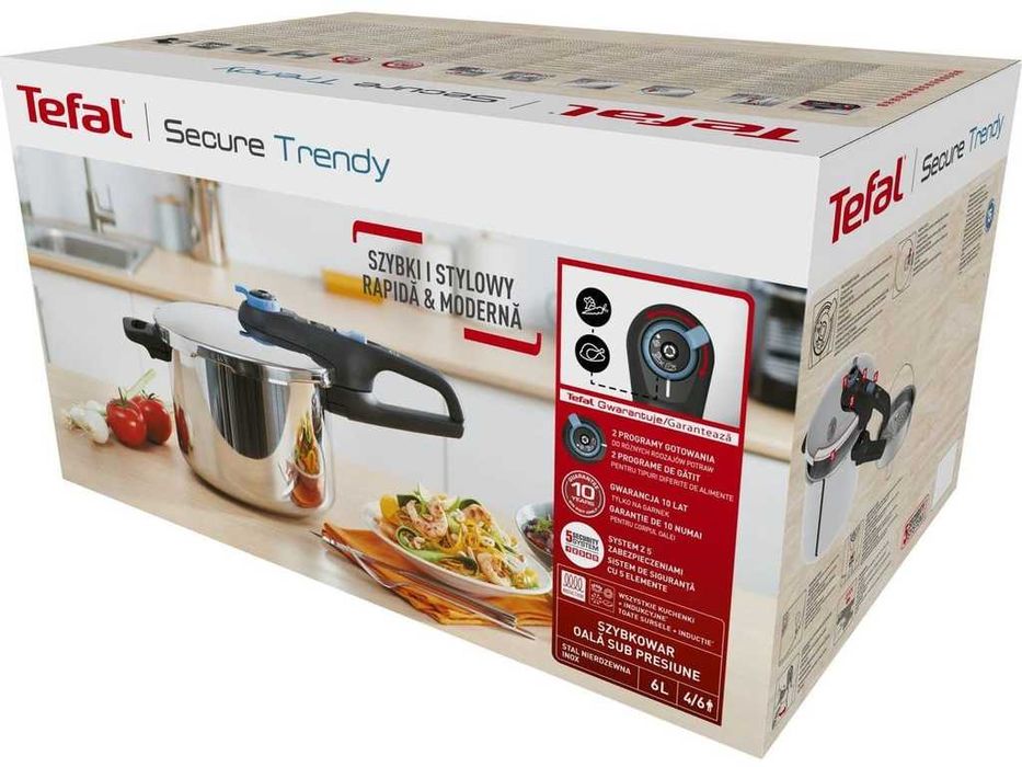 НОВИ! Тенджера под налягане Tefal 6 литра
