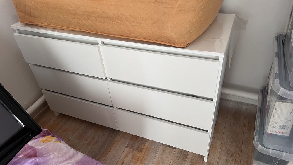 Белые 2 комода в стиле ИКЕА